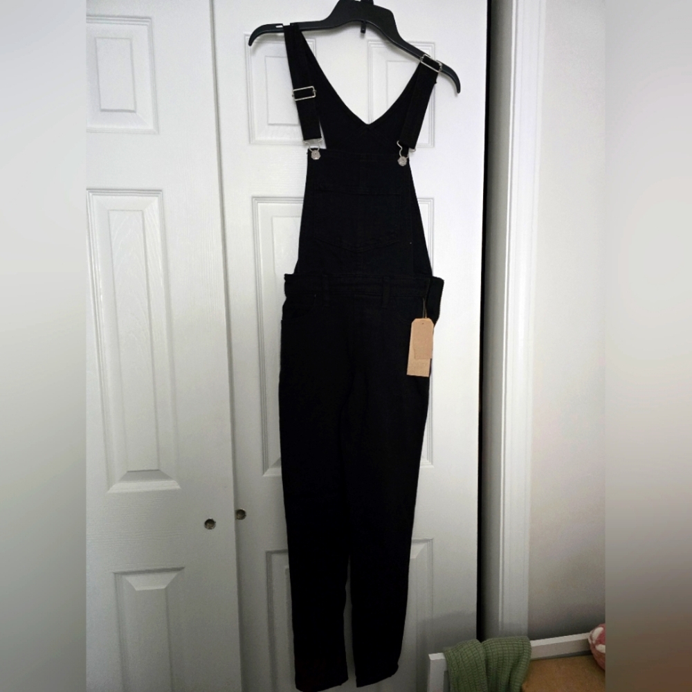 Levi Strauss Black Straight Leg Overalls